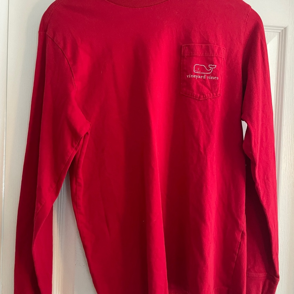 Vineyard Vines Red Long Sleeve Shirt
